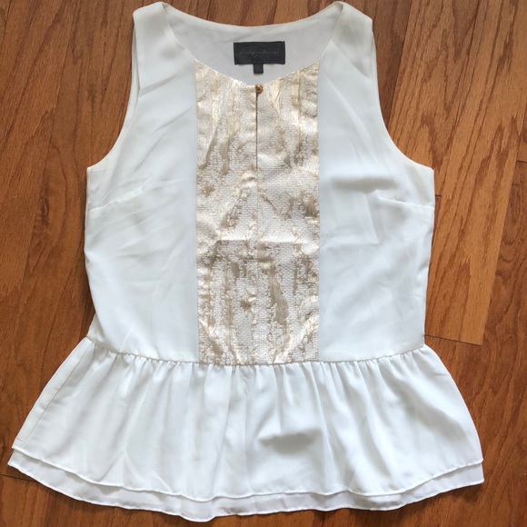White peplum top - Picture 1 of 2